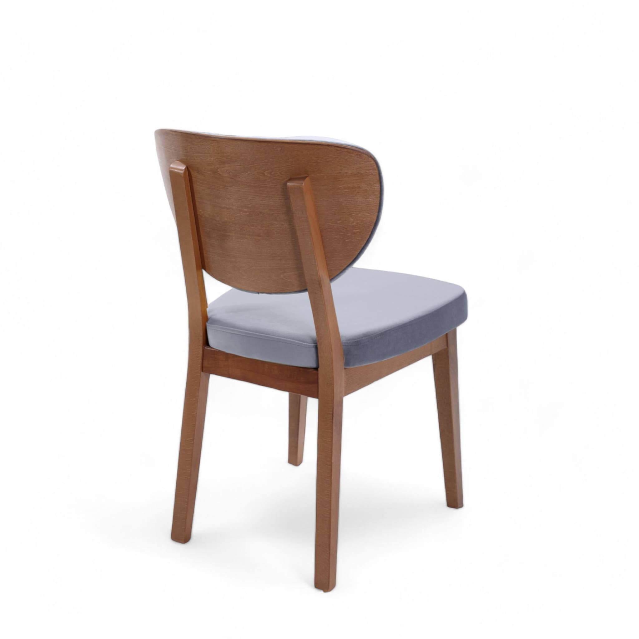 Boston Sandalye | Baby Face Kumaş | Ceviz Ahşap İskelet