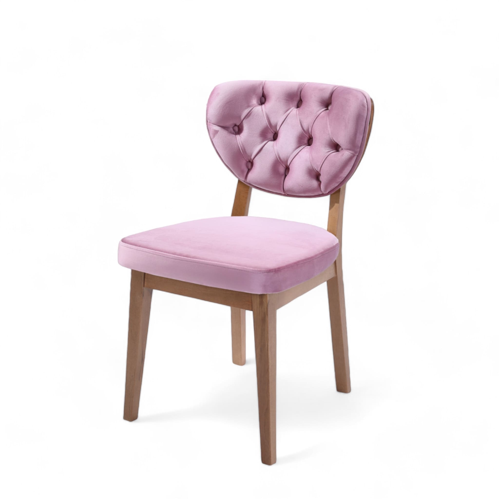 Boston Sandalye | Baby Face Kumaş | Ceviz Ahşap İskelet