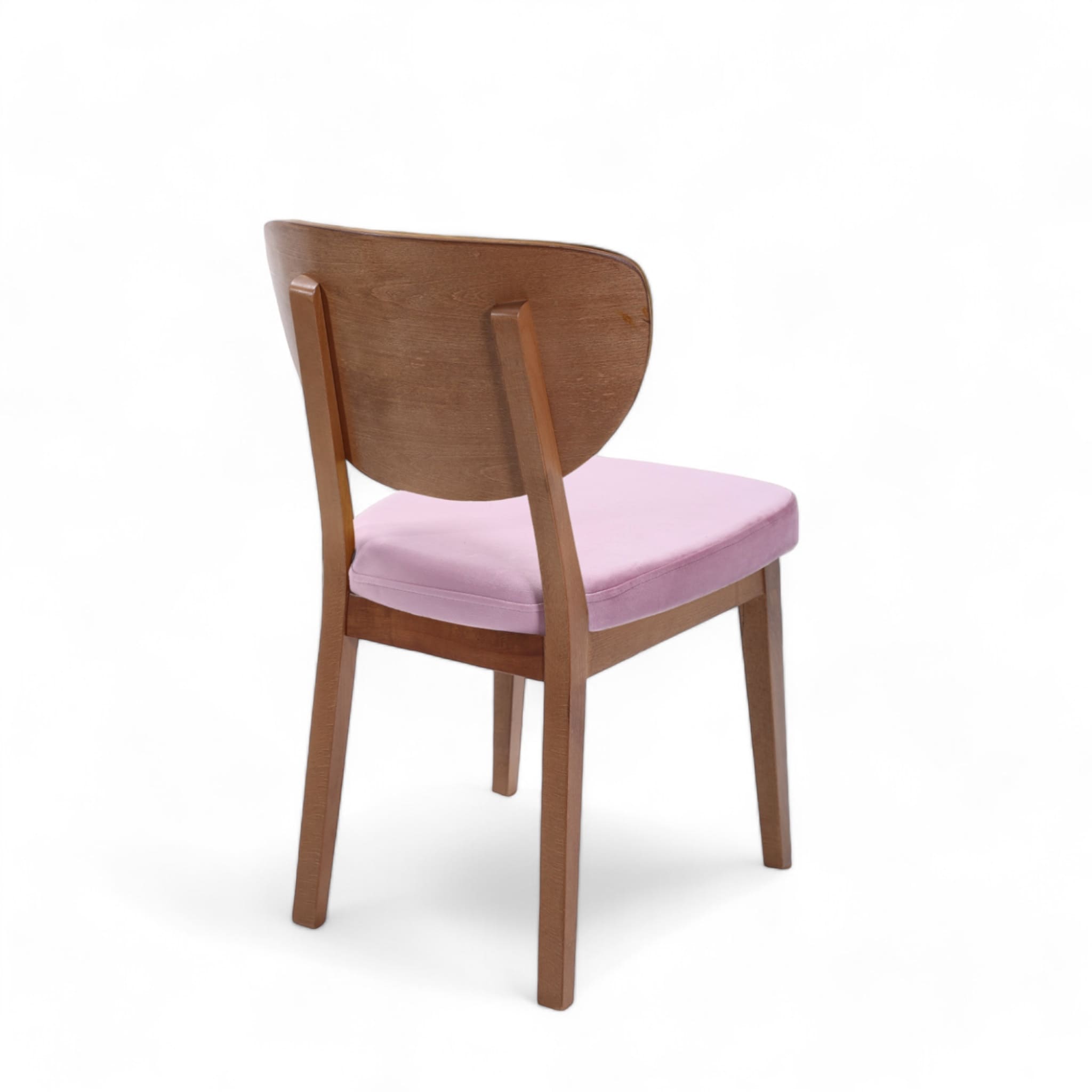 Boston Sandalye | Baby Face Kumaş | Ceviz Ahşap İskelet