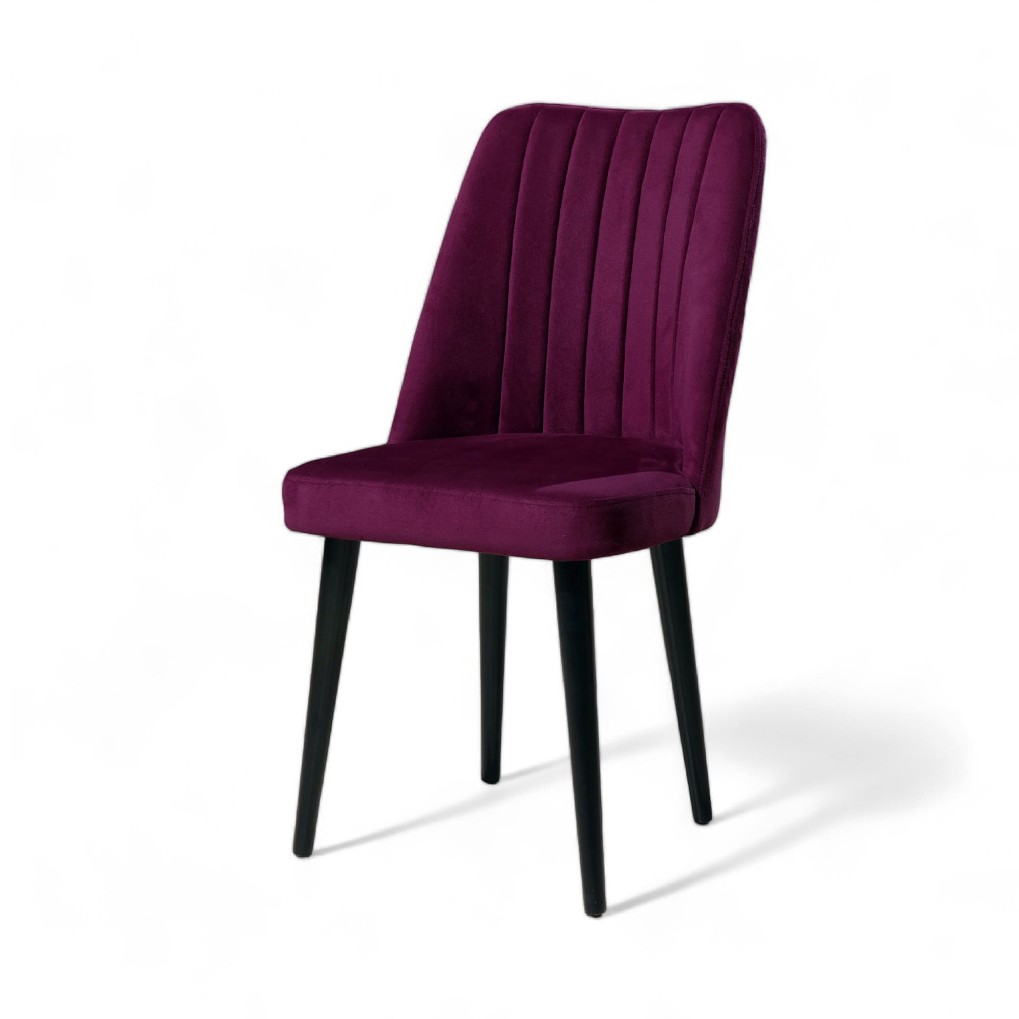 Polo Sandalye | Soho Kumaş | Siyah Ahşap Ayak