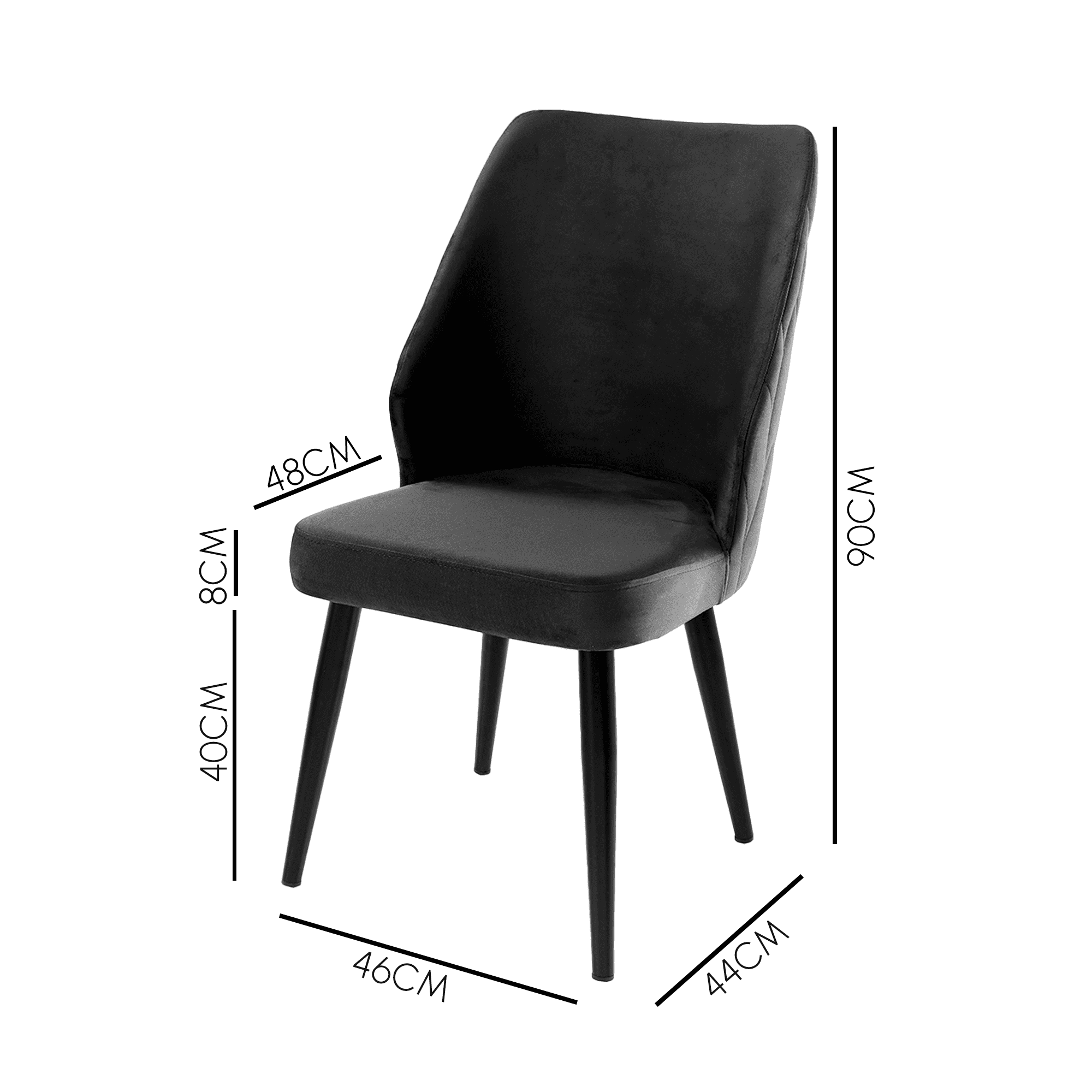 Puffy Sandalye | Baby Face Kumaş | Siyah Ayak