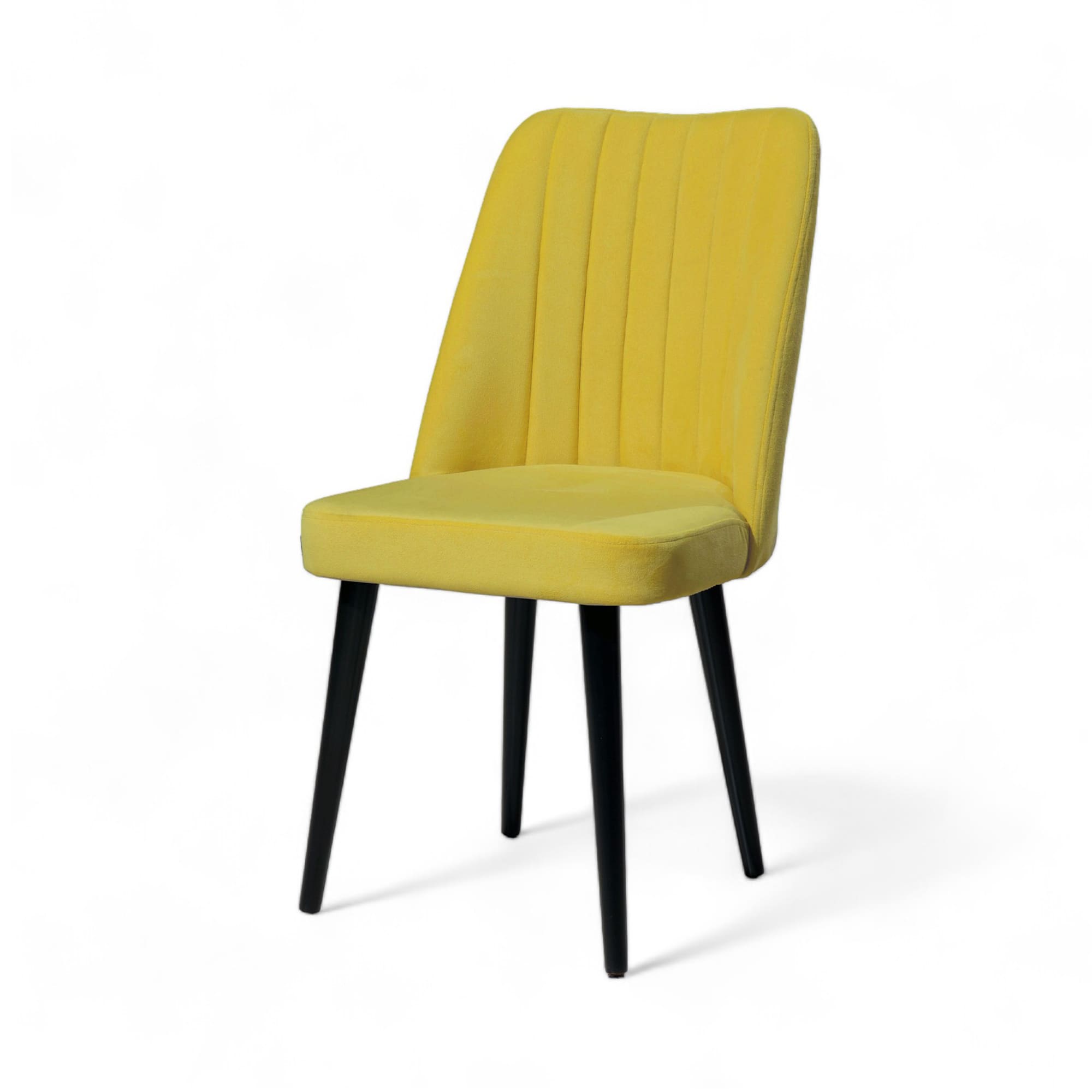 Polo Sandalye | Soho Kumaş | Siyah Ahşap Ayak