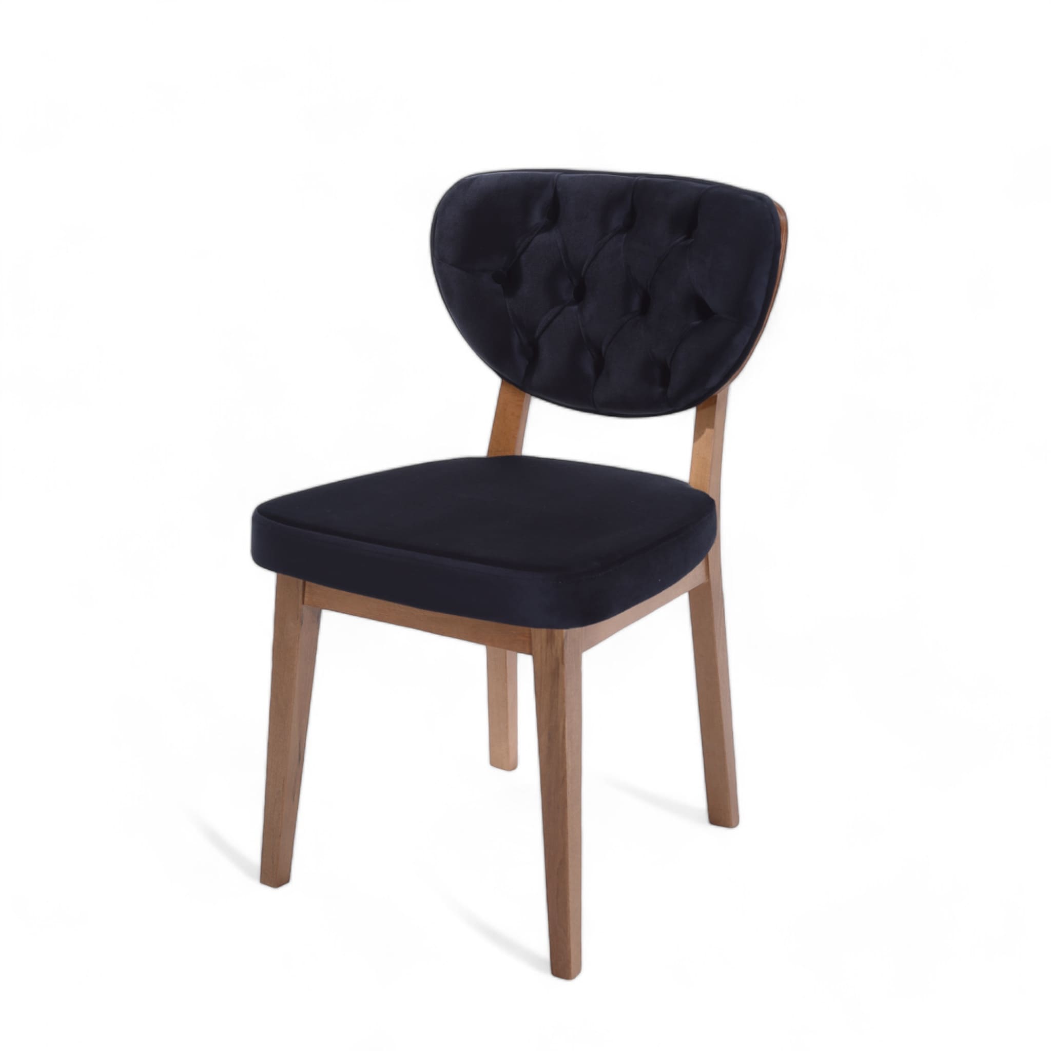 Boston Sandalye | Baby Face Kumaş | Ceviz Ahşap İskelet