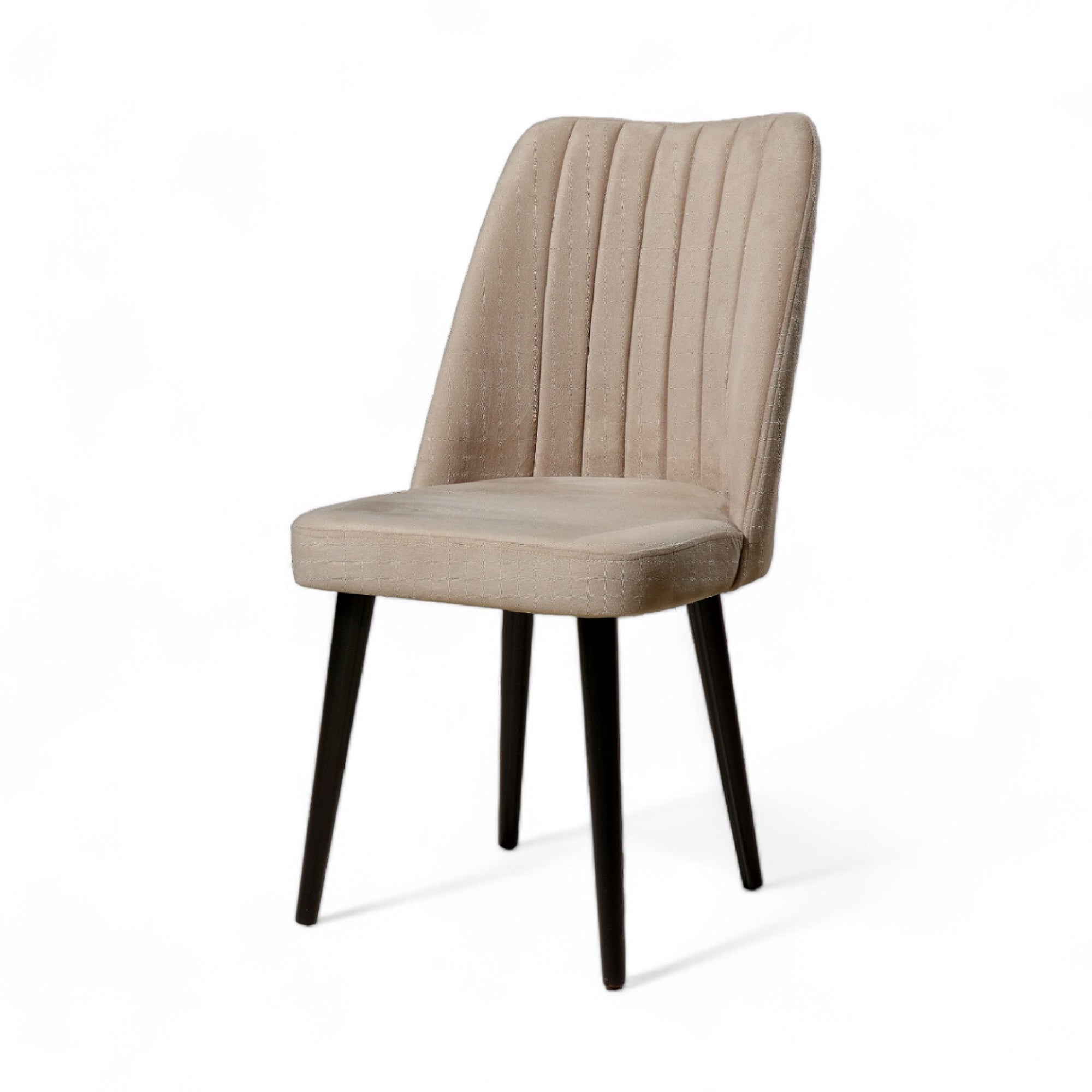 Polo Sandalye | Soho Kumaş | Siyah Ahşap Ayak