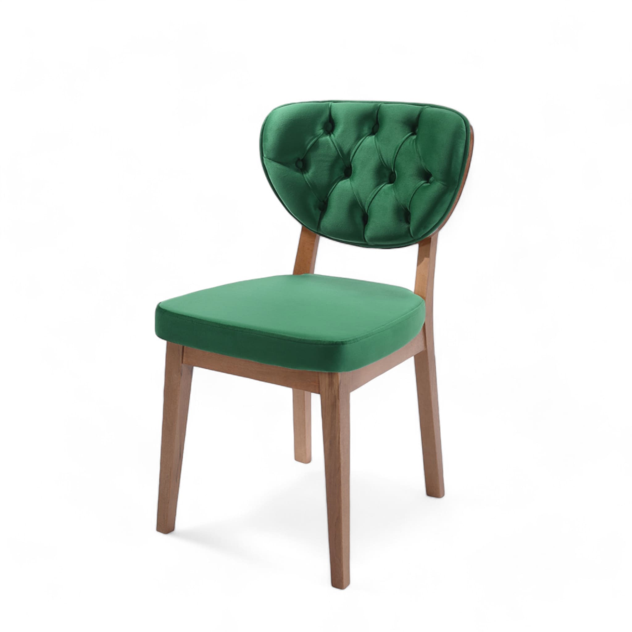 Boston Sandalye | Baby Face Kumaş | Ceviz Ahşap İskelet