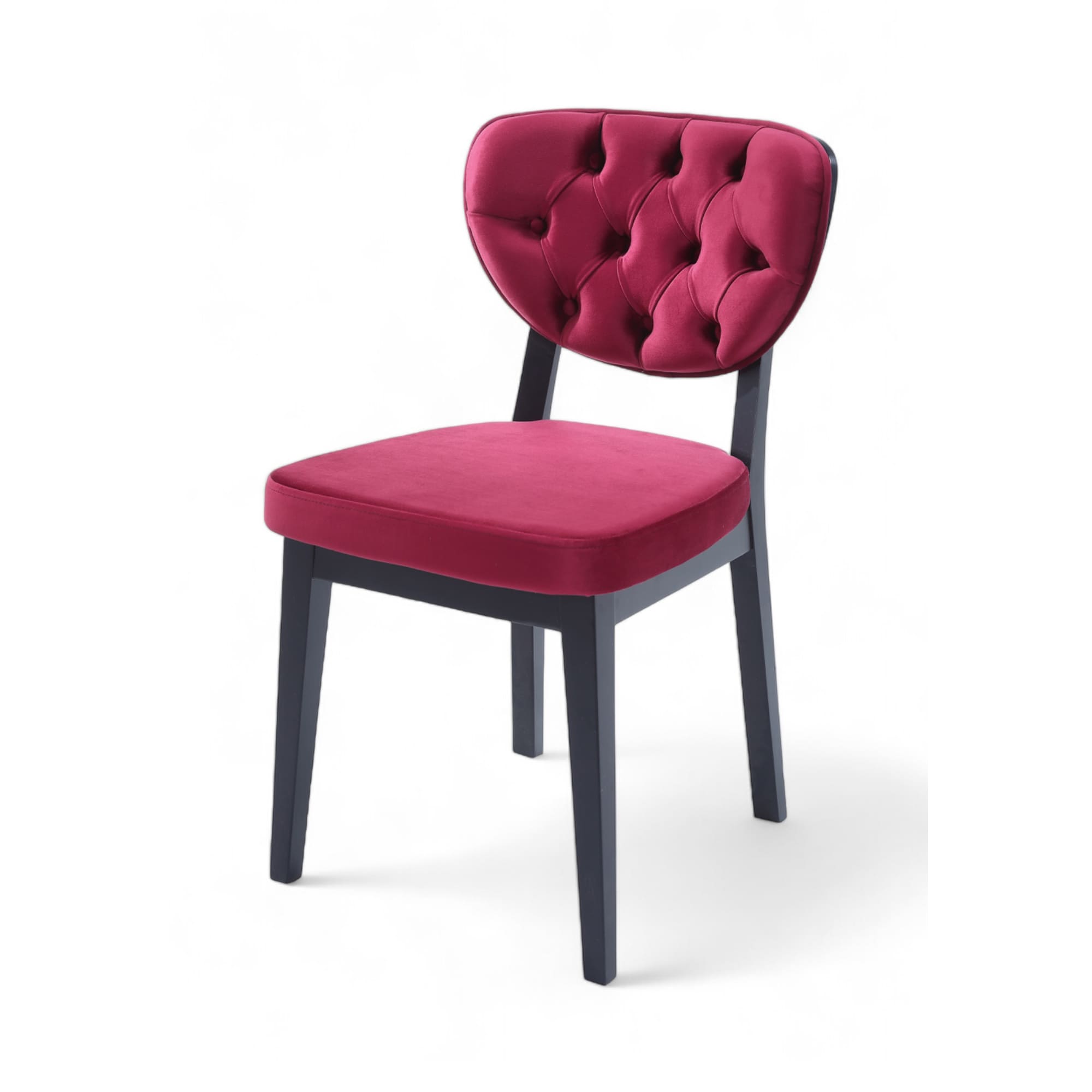 Boston Sandalye | Baby Face Kumaş | Siyah Ahşap İskelet