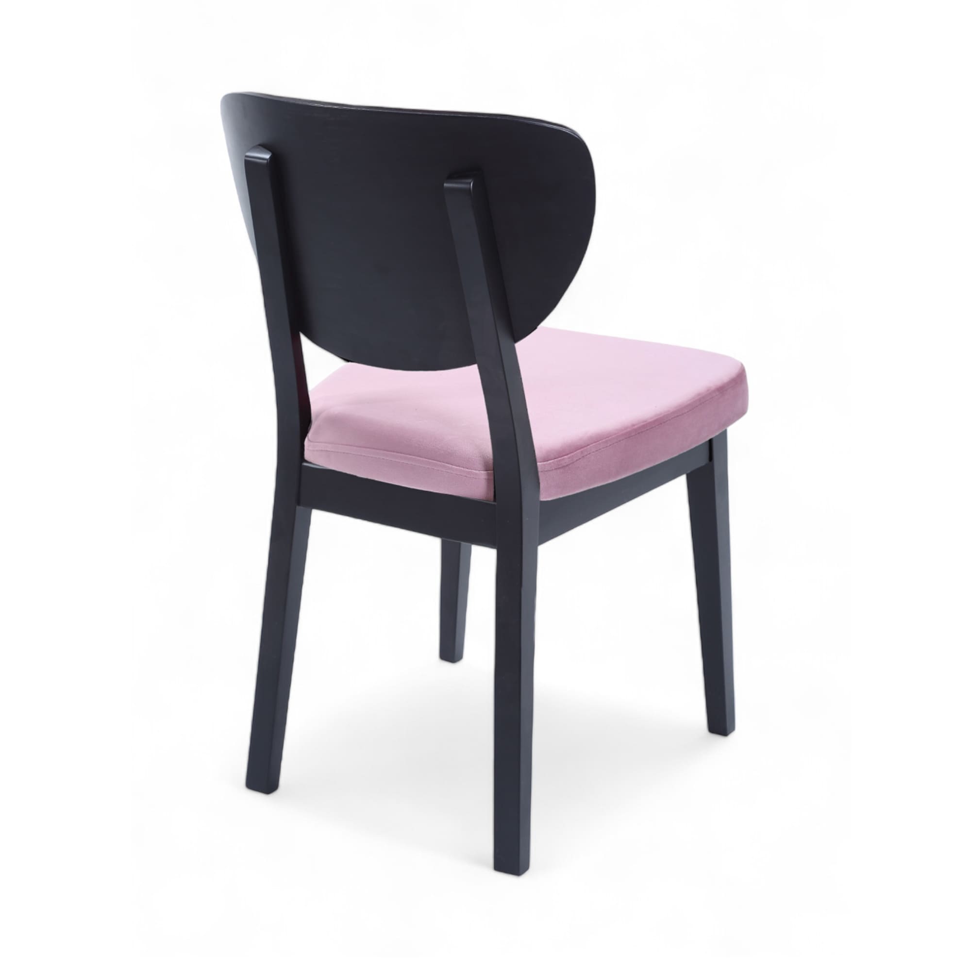 Boston Sandalye | Baby Face Kumaş | Siyah Ahşap İskelet