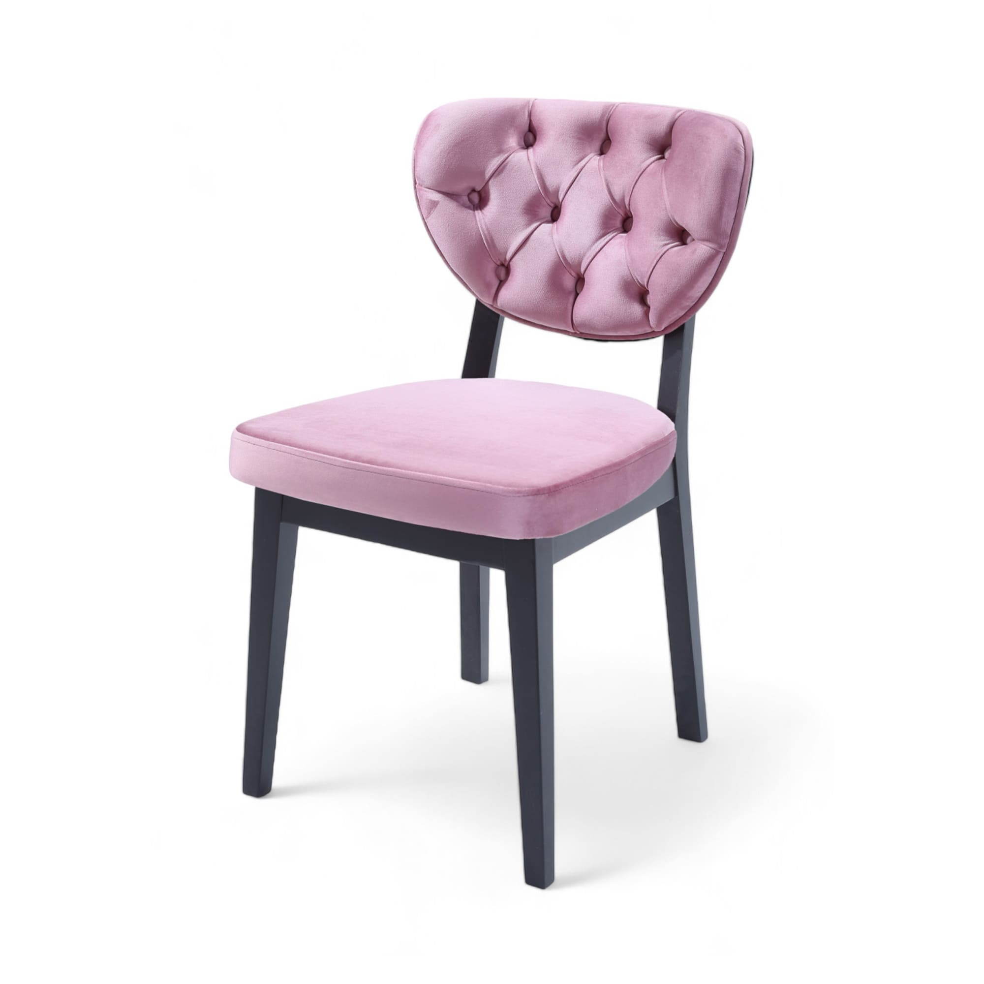 Boston Sandalye | Baby Face Kumaş | Siyah Ahşap İskelet