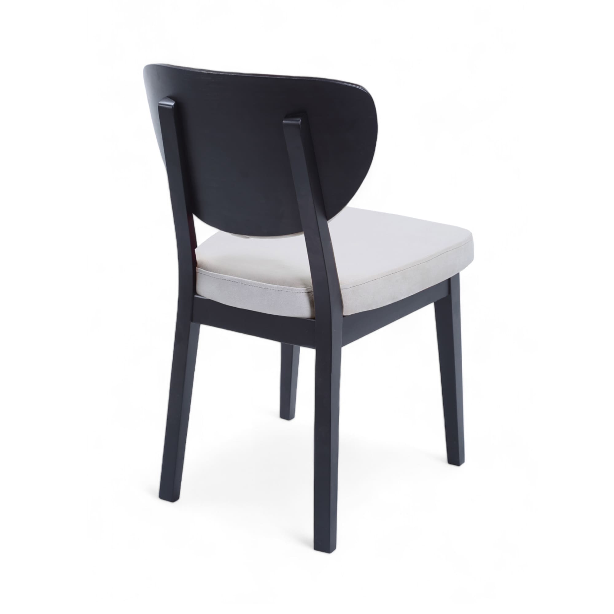 Boston Sandalye | Baby Face Kumaş | Siyah Ahşap İskelet