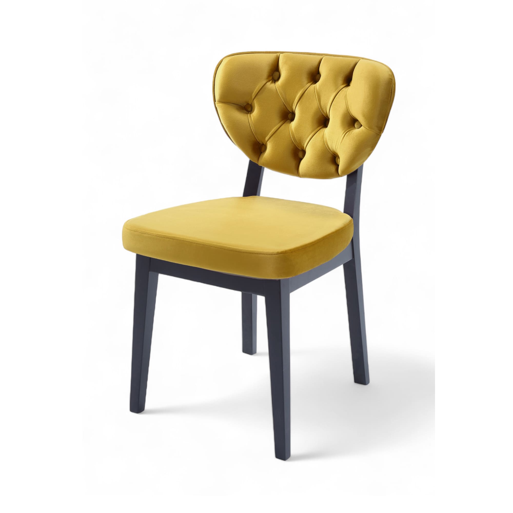 Boston Sandalye | Baby Face Kumaş | Siyah Ahşap İskelet