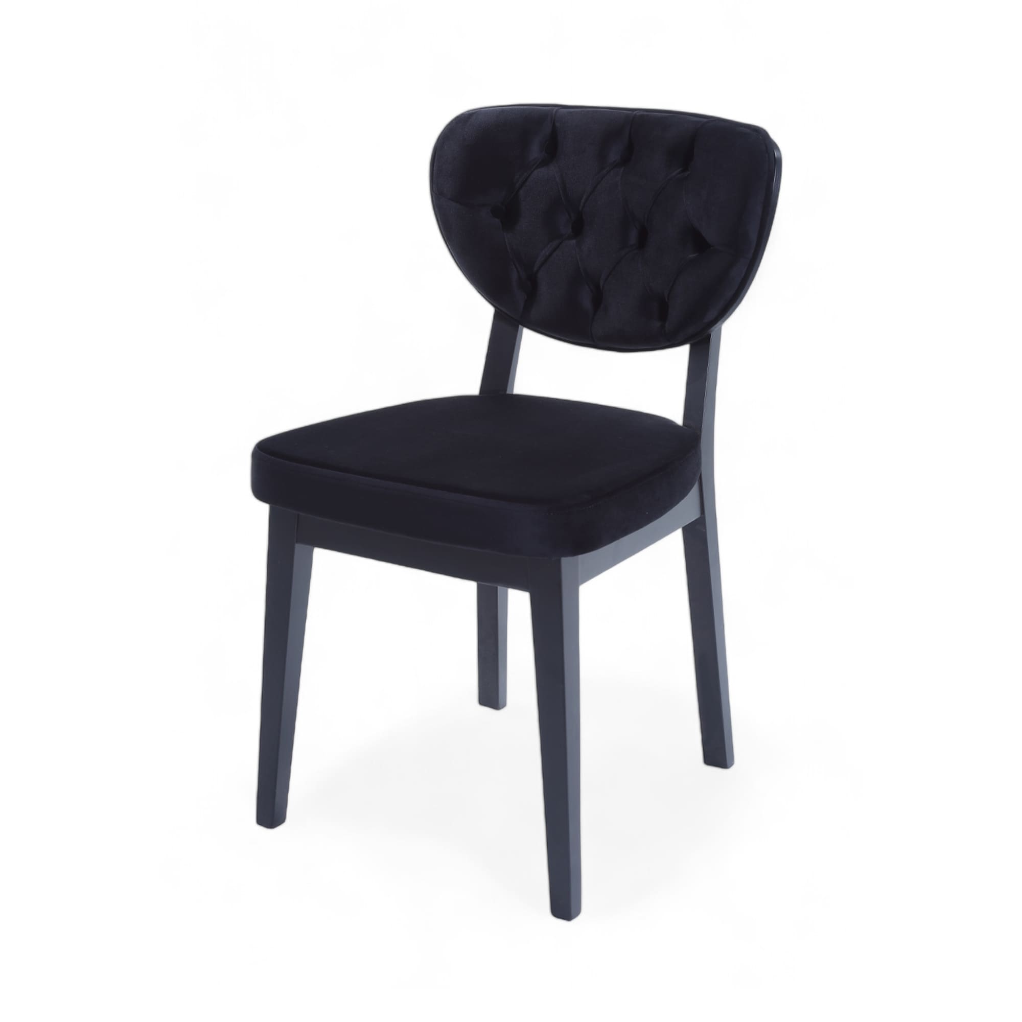 Boston Sandalye | Baby Face Kumaş | Siyah Ahşap İskelet