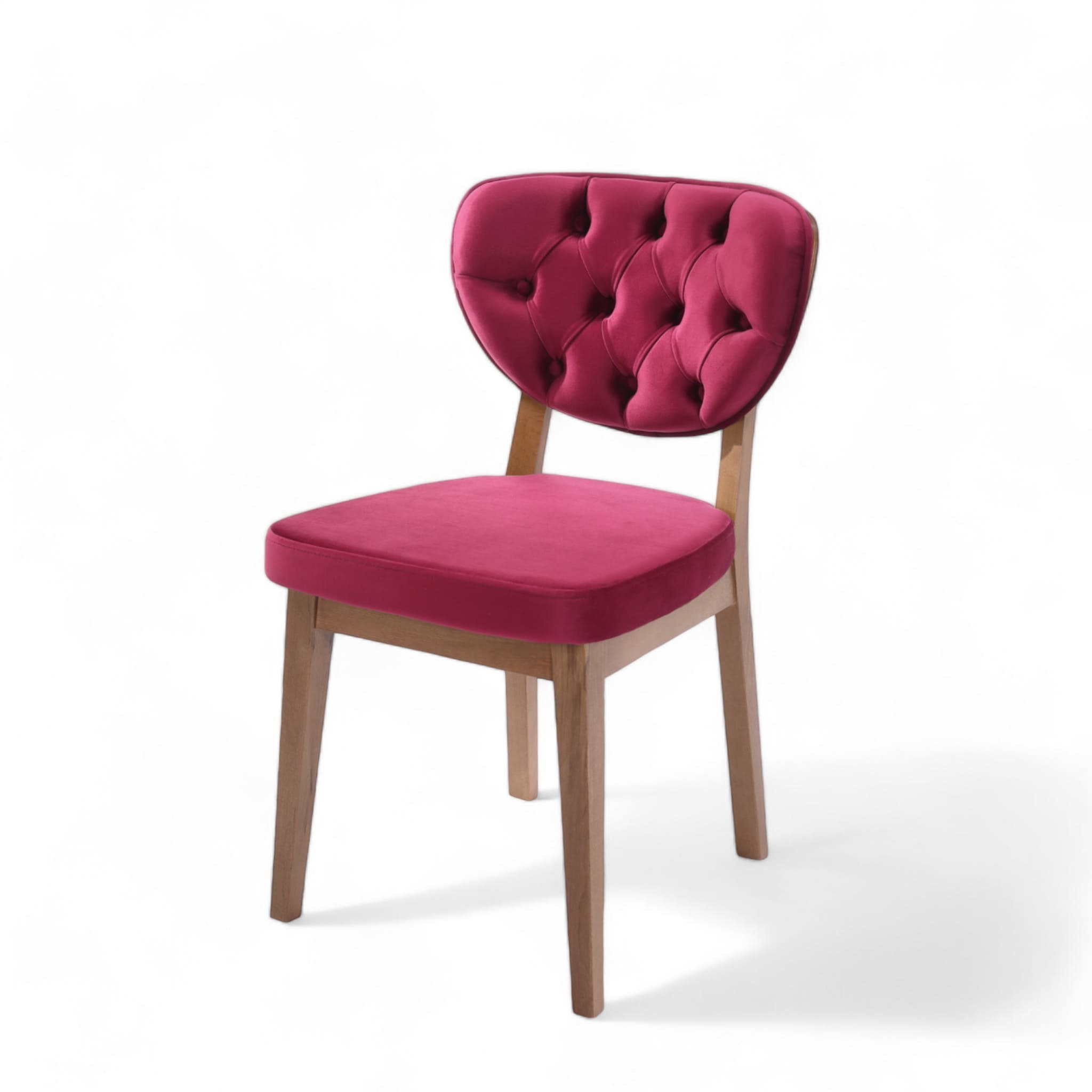 Boston Sandalye | Baby Face Kumaş | Ceviz Ahşap İskelet