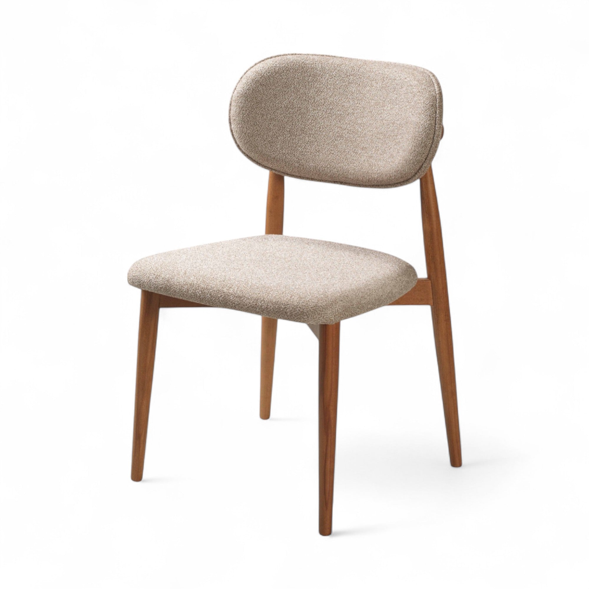 Bohem Parma Sandalye | Mense Kumaş | Ahşap İskelet