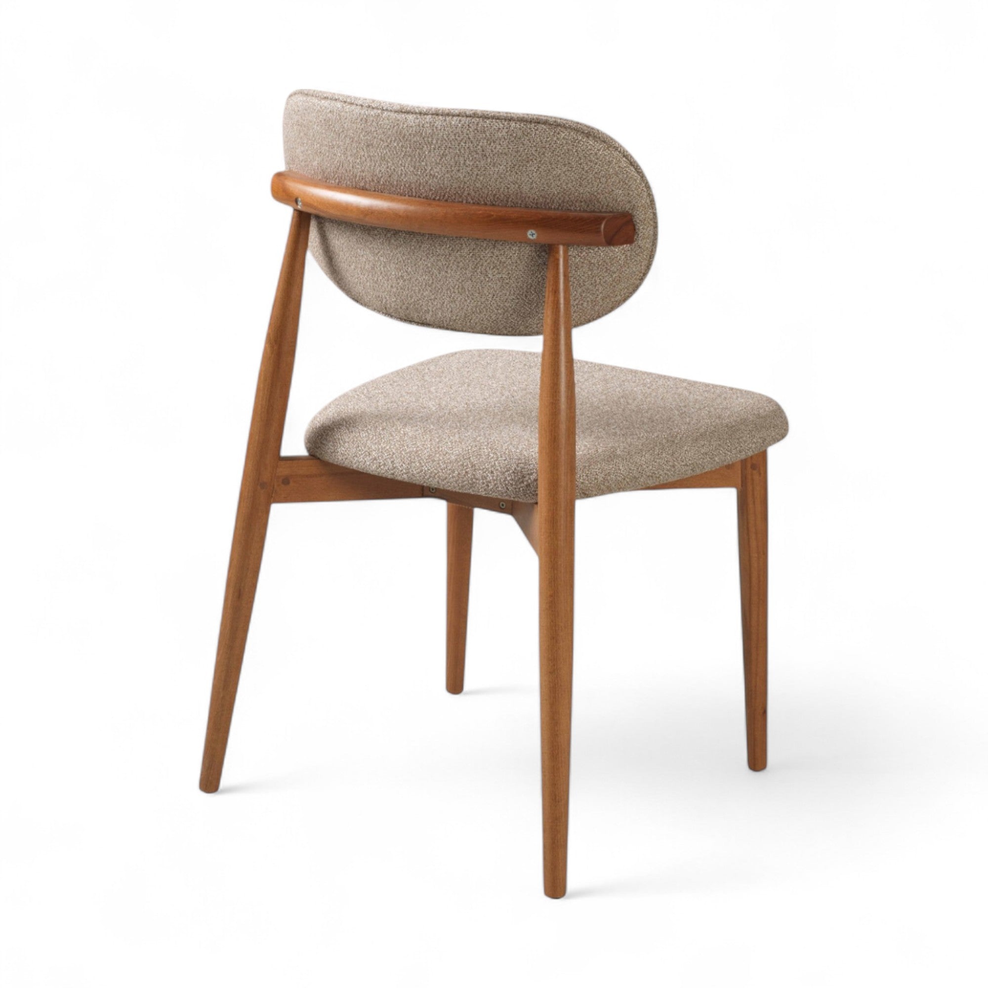 Bohem Parma Sandalye | Mense Kumaş | Ahşap İskelet