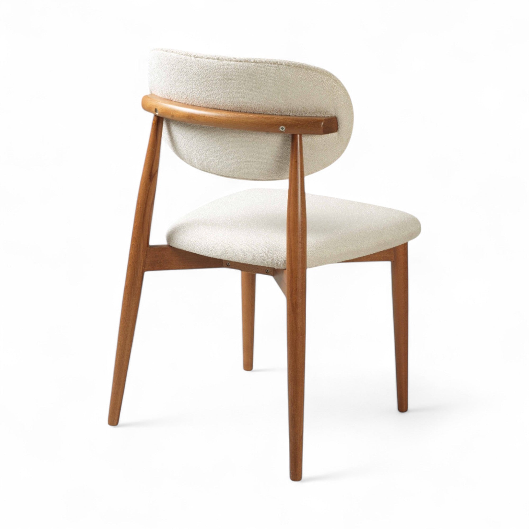 Bohem Parma Sandalye | Mense Kumaş | Ahşap İskelet